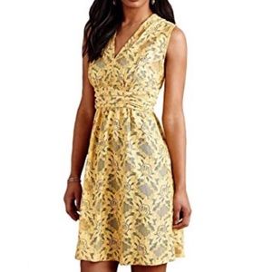 NWT Anthropologie-Tracy Reese Yellow Lace Dress